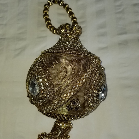 One of a kind elegant cocktail date tassel crystal bag - Picture 13 of 16